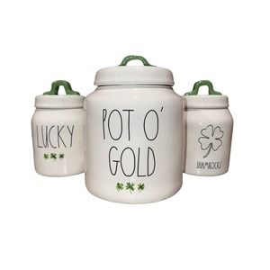 Rae Dunn St. Patrick's Day Canister Set